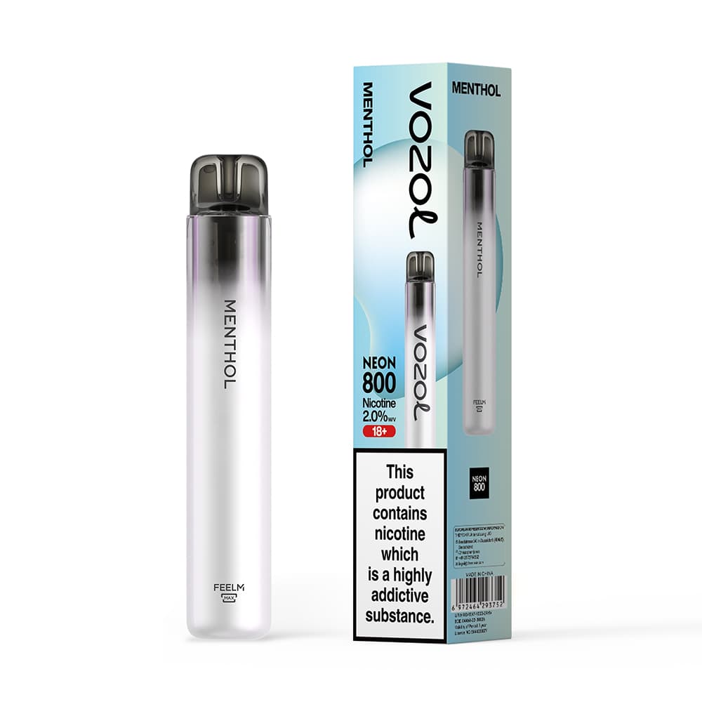 VOZOL NEON 800 VAPE ΜΙΑΣ ΧΡΗΣΗΣ 2ML 2%NIC 800PUFF MENTHOL VOZOL NEON 800 VAPE ΜΙΑΣ ΧΡΗΣΗΣ 2ML 2%NIC 800PUFF MENTHOL