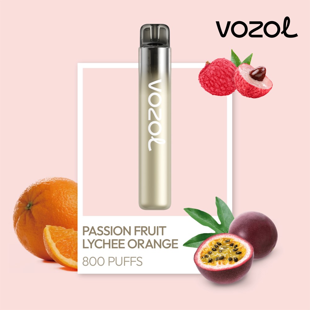 Vozol Neon 800 Vape μιας χρήσης 2ml 2%mg 800puffs Passion Fruit Lycee Orange Vozol Neon 800 Vape μιας χρήσης 2ml 2%mg 800puffs Passion Fruit Lycee Orange