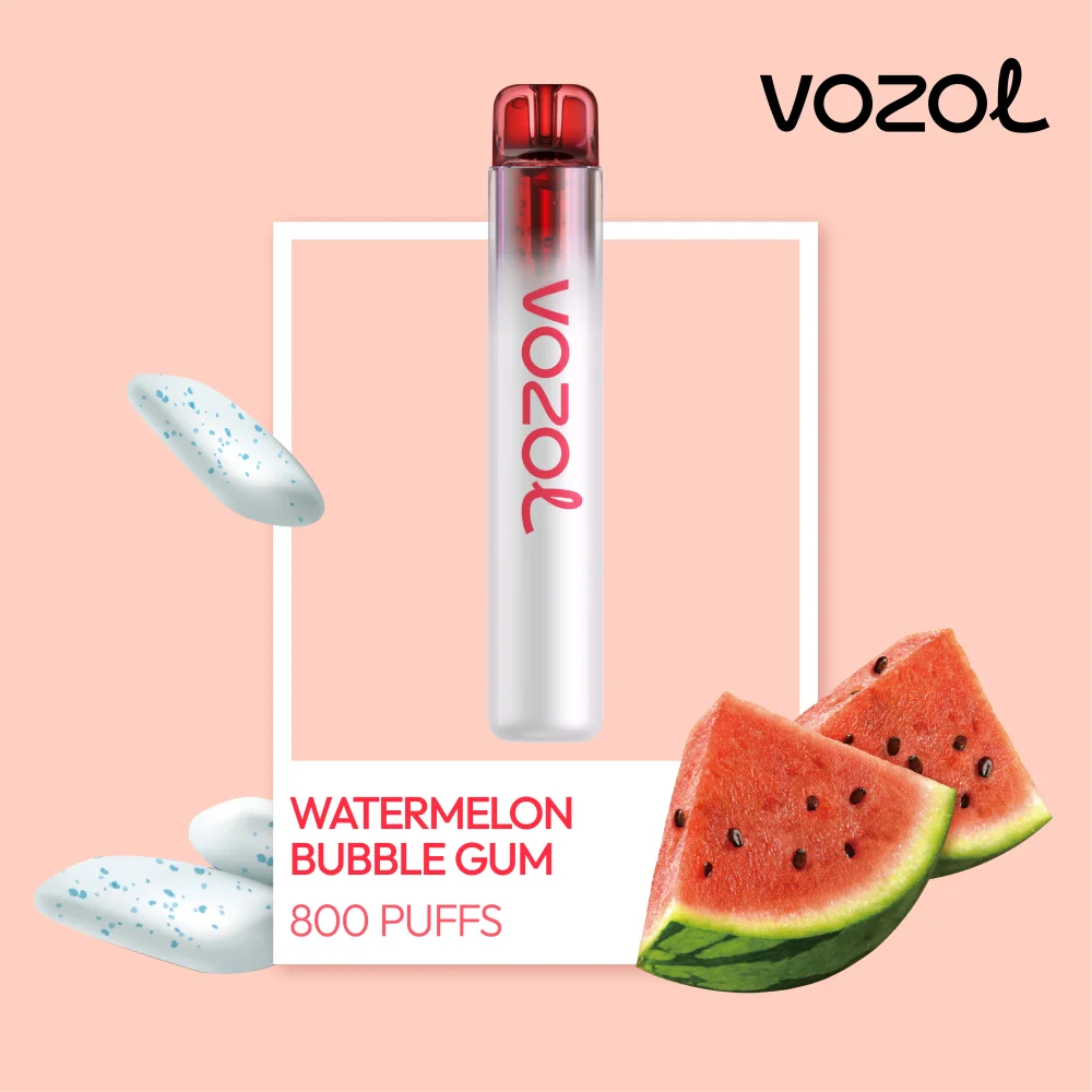 Vozol Neon 800 Vape μιας χρήσης 2ml 2%mg 800puffs Watermelon Bubblegum Vozol Neon 800 Vape μιας χρήσης 2ml 2%mg 800puffs Watermelon Bubblegum